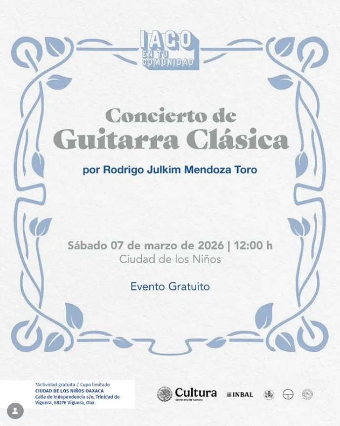 Concierto de Guitarra Clásica por Rodrigo Julkim Mendoza Toro