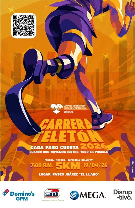 Imagen de Carrera Teletón 2026 en Oaxaca: cada paso cuenta